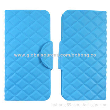 Flip Leather Cases, Universal for Smartphones, Fixed Phone by Sucker